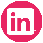 LinkedIn Pink Circle 150x150